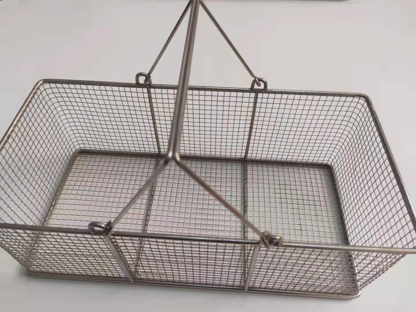 不鏽鋼304取樣筐-帶提手（shǒu）網籃